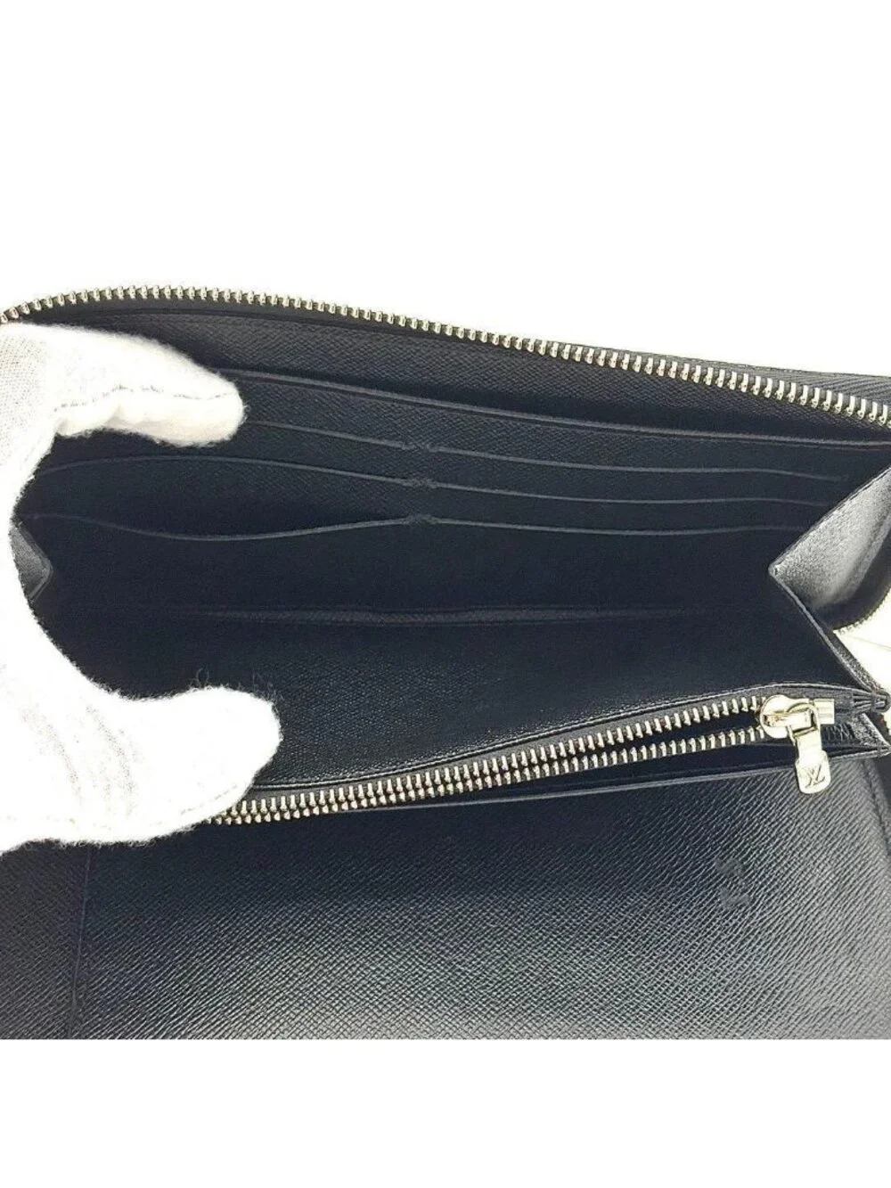 Louis Vuitton Wallet Damier Graphite Zippy Organizer Black